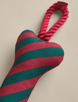 Striped Bone Dog Toy