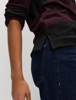 Pruhovaný pohodlný ragby top