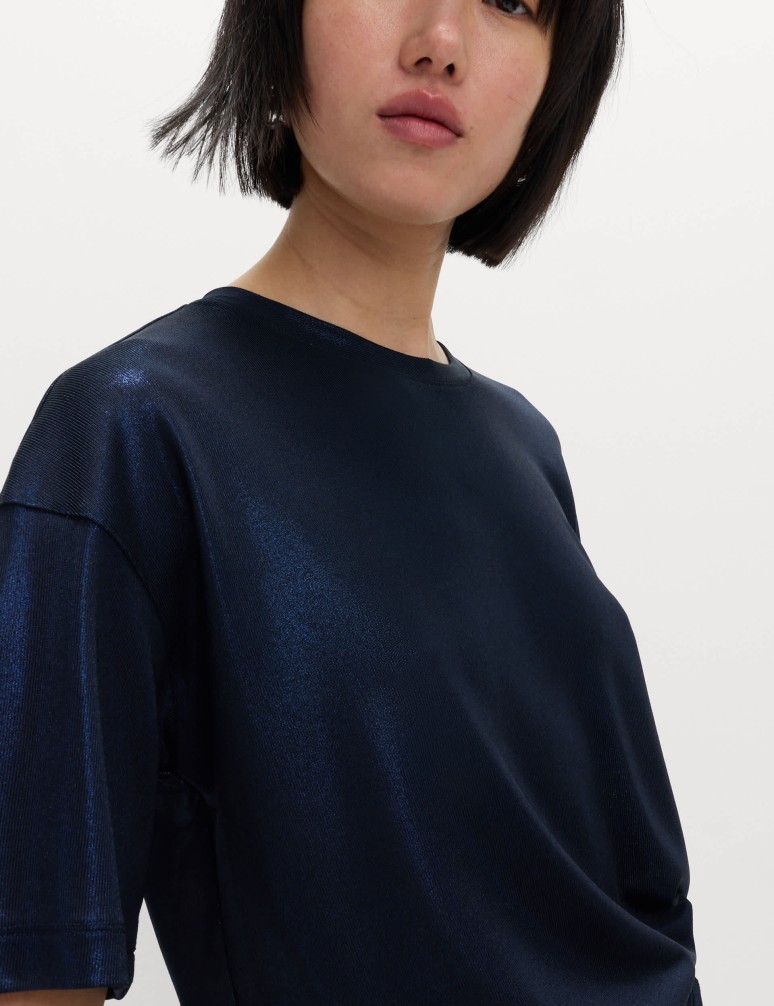 Metalické třpytivé tričko