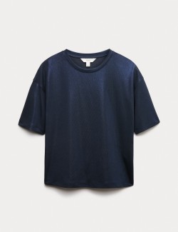 Metalické třpytivé tričko