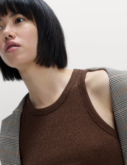 Třpytivé tílko, s vysokým podílem bavlny