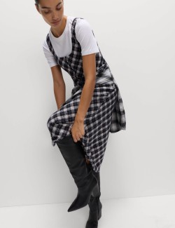 Midi tílko s kostkou z čisté bavlny