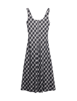 Midi tílko s kostkou z čisté bavlny