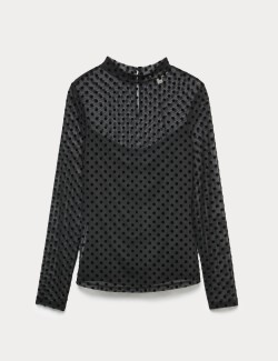 Přiléhavý top z česané síťoviny