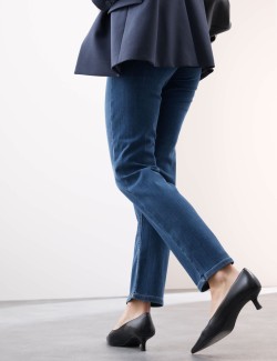 High Waisted Straight Leg Jeans