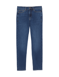 High Waisted Straight Leg Jeans