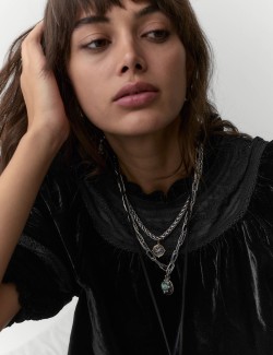 Velvet Embroidered Blouse