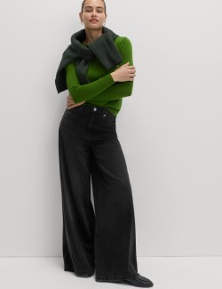 Džíny se širokými palácovými nohavicemi, ze směsi materiálu lyocell™