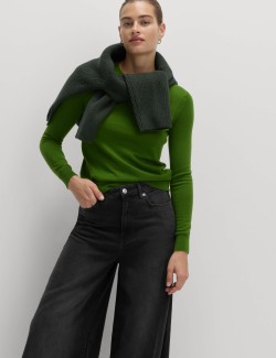 Džíny se širokými palácovými nohavicemi, ze směsi materiálu lyocell™