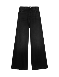 Džíny se širokými palácovými nohavicemi, ze směsi materiálu lyocell™