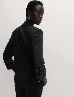 Sequin Cropped Blazer