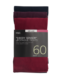 3pk 60 Denier Body Sensor™ Tights