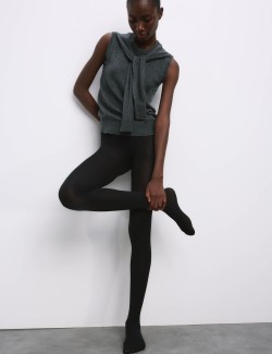 40 Denier Fine Cotton Opaque Tights