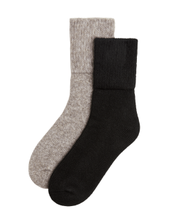 Sada 2 párů kotníkových termo ponožek