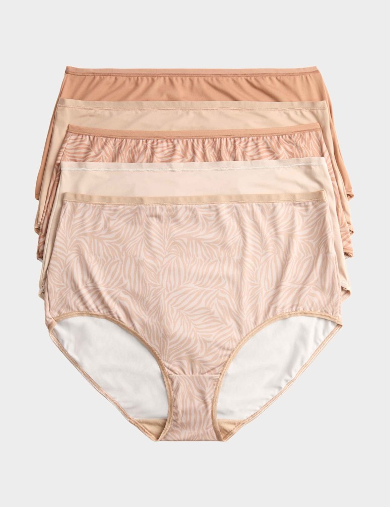 5pk No VPL Microfibre Full Briefs