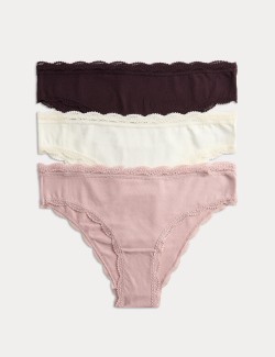 3pk Cotton Rich Brazilian Knickers