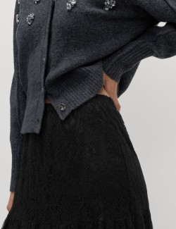 Lace Maxi Tiered Skirt