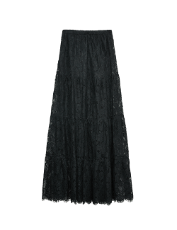 Lace Maxi Tiered Skirt