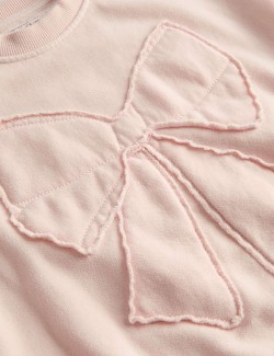 Dvoudílný outfit mikiny s potiskem mašliček, s vysokým podílem bavlny (2–8 roky)