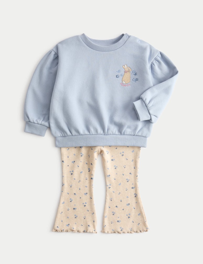 2pc Cotton Rich Peter Rabbit™ Outfit (0 Mths-3 Yrs)
