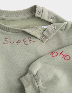 2dílný outfit s vysokým podílem bavlny s topem a spodním dílem (0–3 roky)