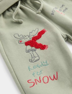 2dílný outfit s vysokým podílem bavlny s topem a spodním dílem (0–3 roky)