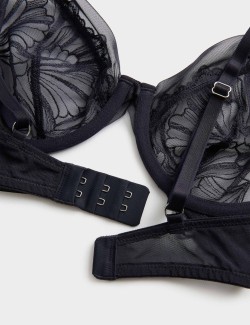 Monaco Embroidery Wired Plunge Bra (A-E)