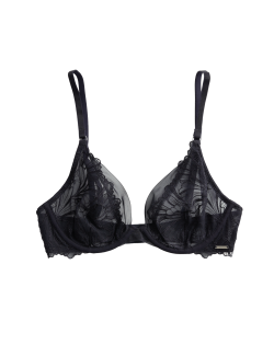 Monaco Embroidery Wired Plunge Bra (A-E)