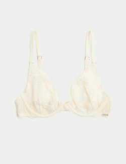 Monaco Embroidery Wired Plunge Bra (A-E)