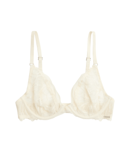 Monaco Embroidery Wired Plunge Bra (A-E)