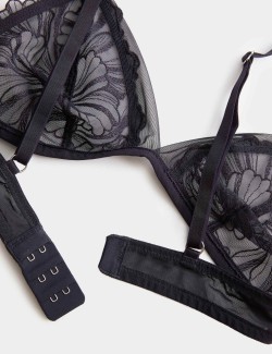 Monaco Embroidery Non Wired Bralette (A-E)