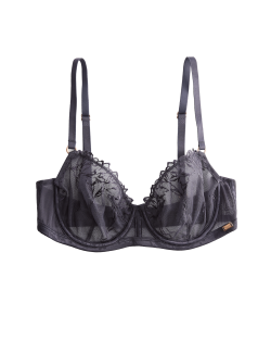 Lisianthus Embroidery Wired Balcony Bra A-E