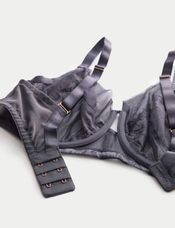 Lisianthus Embroidery Wired Balcony Bra (F-H)