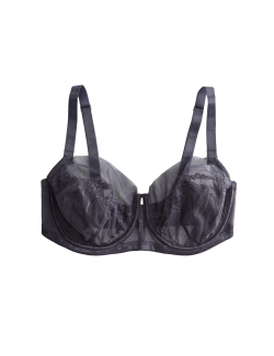 Lisianthus Embroidery Wired Balcony Bra (F-H)