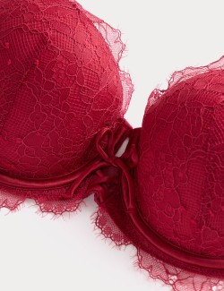 Balkonová podprsenka s kosticemi a motivem Forget Me Not, vel. A–E