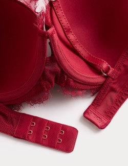 Balkonová podprsenka s kosticemi a motivem Forget Me Not, vel. A–E