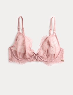 Forget Me Not Lace Wired Plunge Bra (A-E)