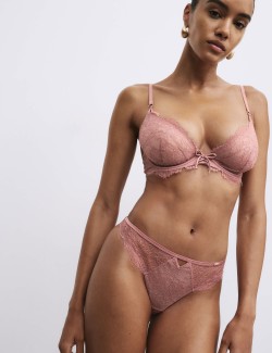 Forget Me Not Lace Thong