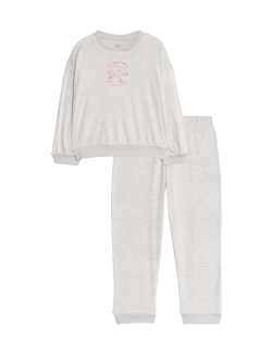 Velour Slogan Pyjamas (1-8 Yrs)