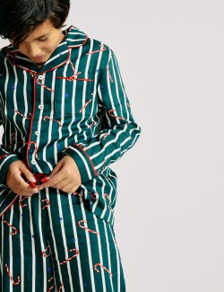 Pyžamo s rodinným vánočním motivem a lízátkem, z čisté bavlny (1–16 let)