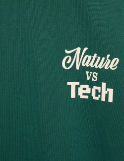 Tričko z čisté bavlny s grafikou Nature Thrives (6–16 let)