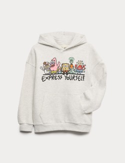 Chlapecká mikina s kapucí s potiskem Doodle Boy™ x SpongeBob SquarePants™ (2–16 let)