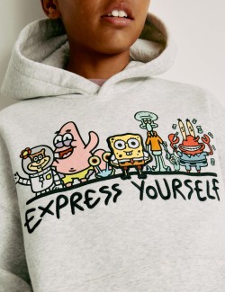 Chlapecká mikina s kapucí s potiskem Doodle Boy™ x SpongeBob SquarePants™ (2–16 let)