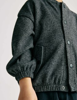 Žerzejová bunda bomber ze směsi bavlny (2–8 let)