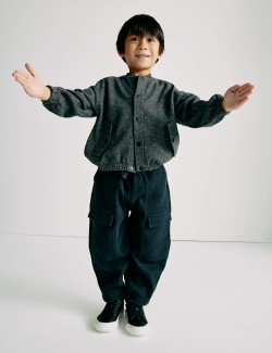 Žerzejová bunda bomber ze směsi bavlny (2–8 let)