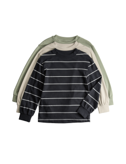 Sada 3 kusů topů, z čisté bavlny (2–8 let)