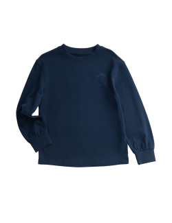 Tričko z čisté bavlny s dlouhým rukávem, (2–8 let)