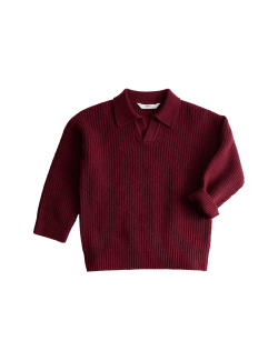 Svetr s límcem ze směsi bavlny (2–8 let)