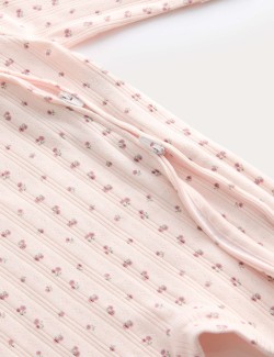 3pk Pure Cotton Floral Sleepsuits (6½lbs-3 Yrs)