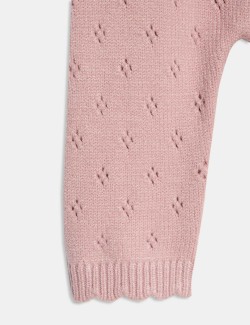 2pc Knitted Wrap Outfit (0-12 Mths)